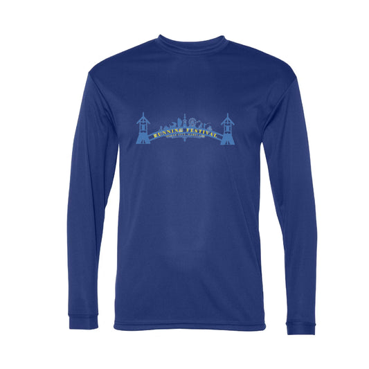 Ocean City Running Festival Arch Men's Long Sleeve Navy