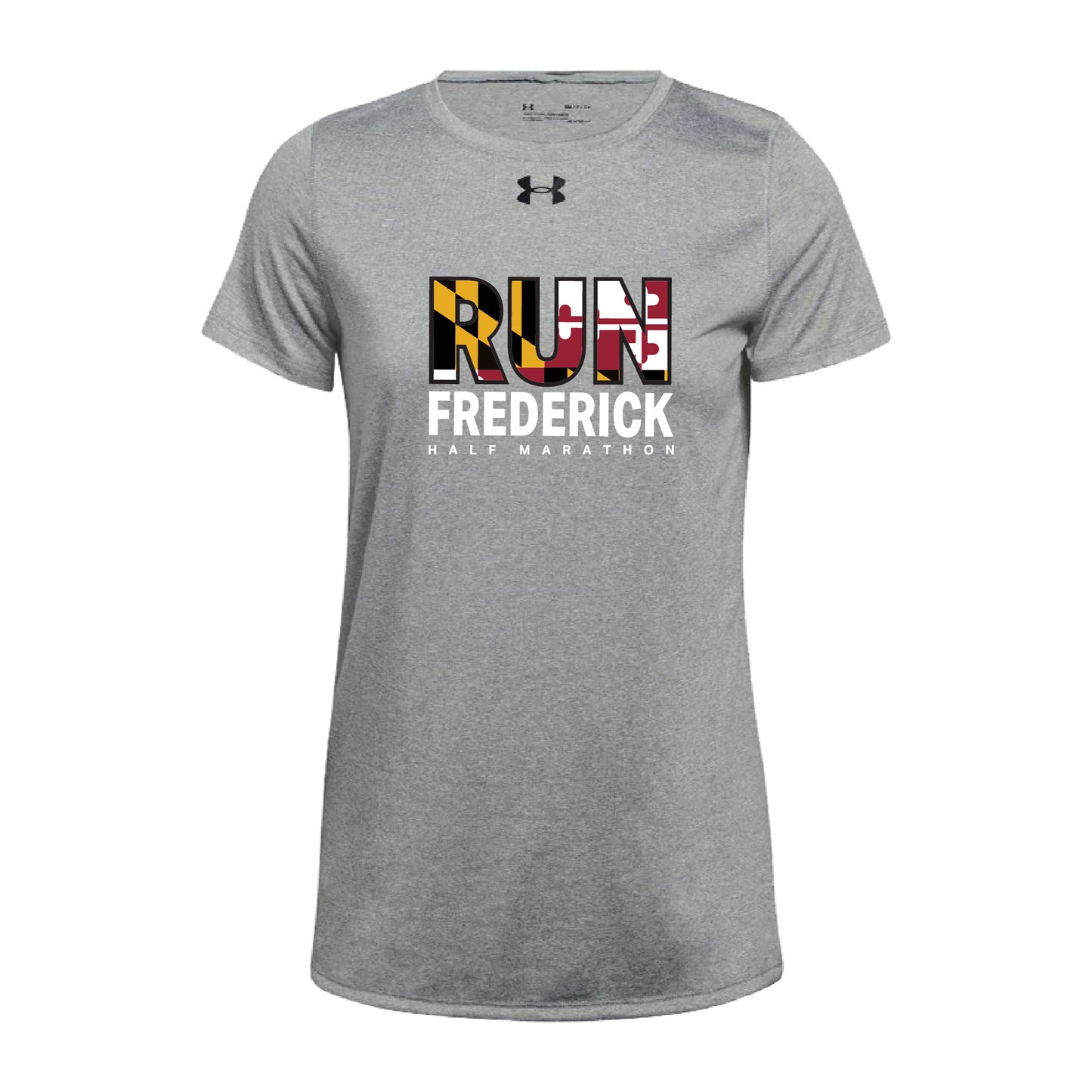 Women's Run Frederick Flag Short Sleeve Gray