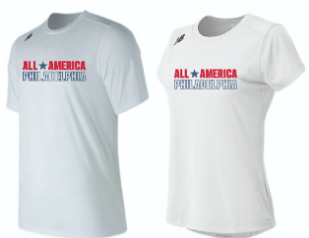 All America 2024 White Regional Tech Tees Unisex