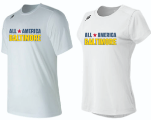 All America 2024 White Regional Tech Tees Unisex