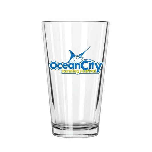 Ocean City Running Festival Pint Glass