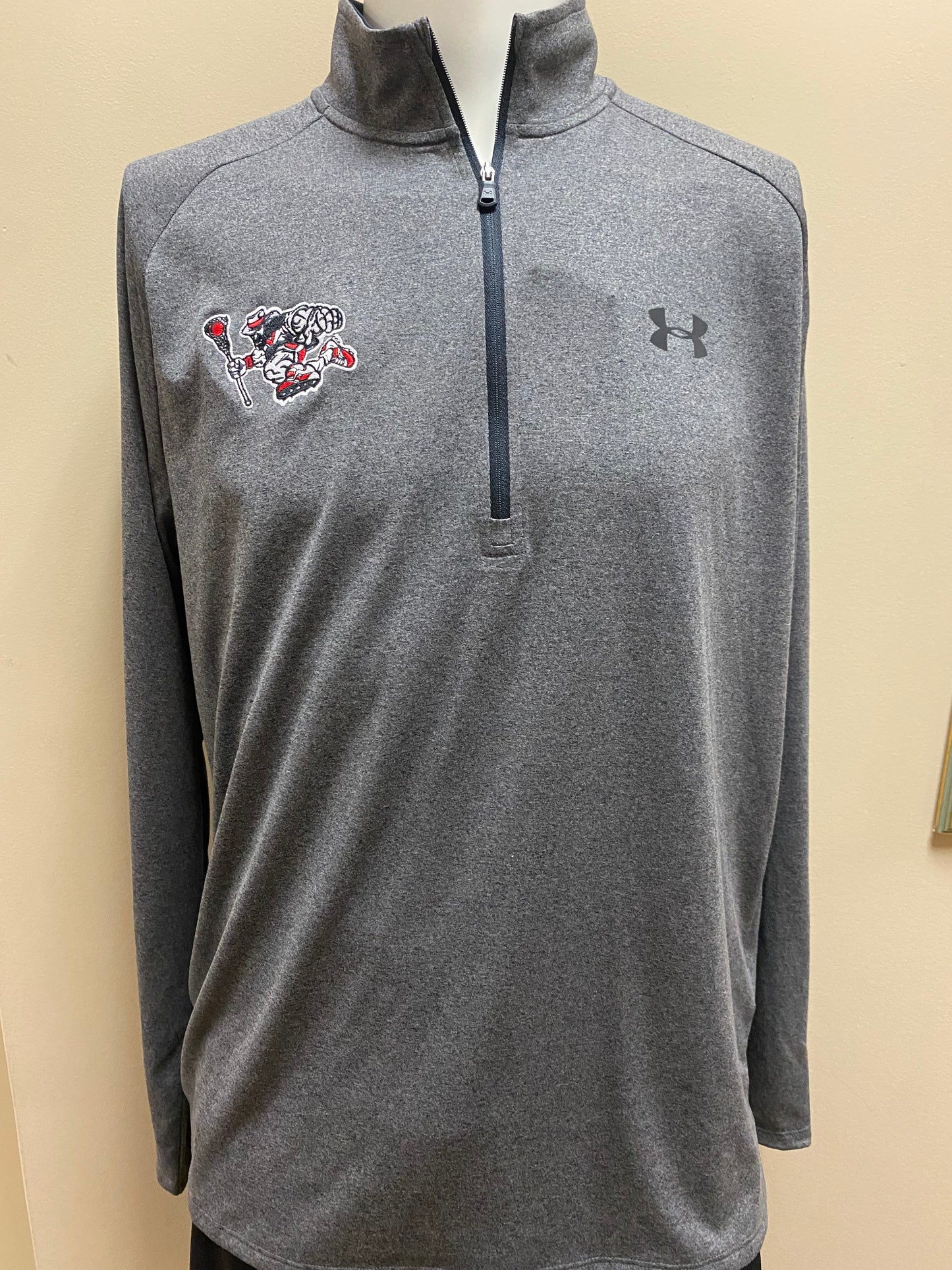 Grey UA Roughrider Quarter Zip