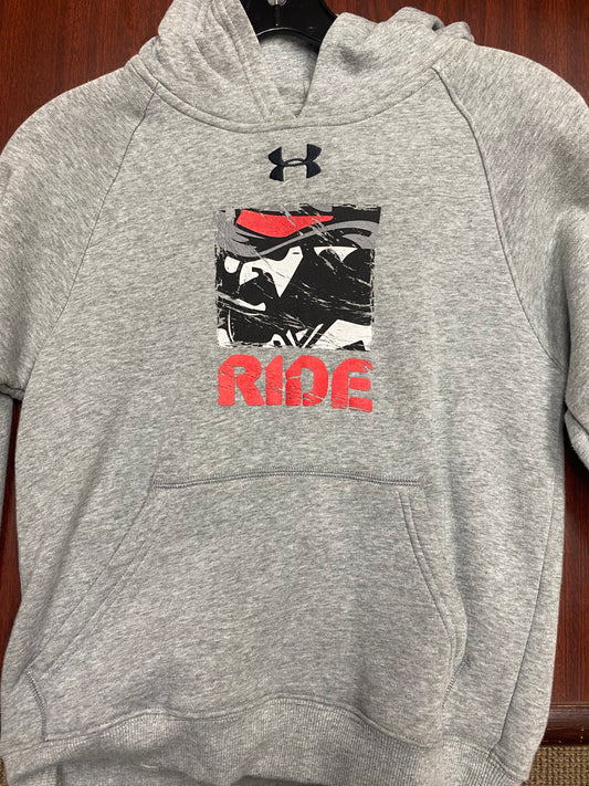 Youth Grey UA Roughrider Hoodie